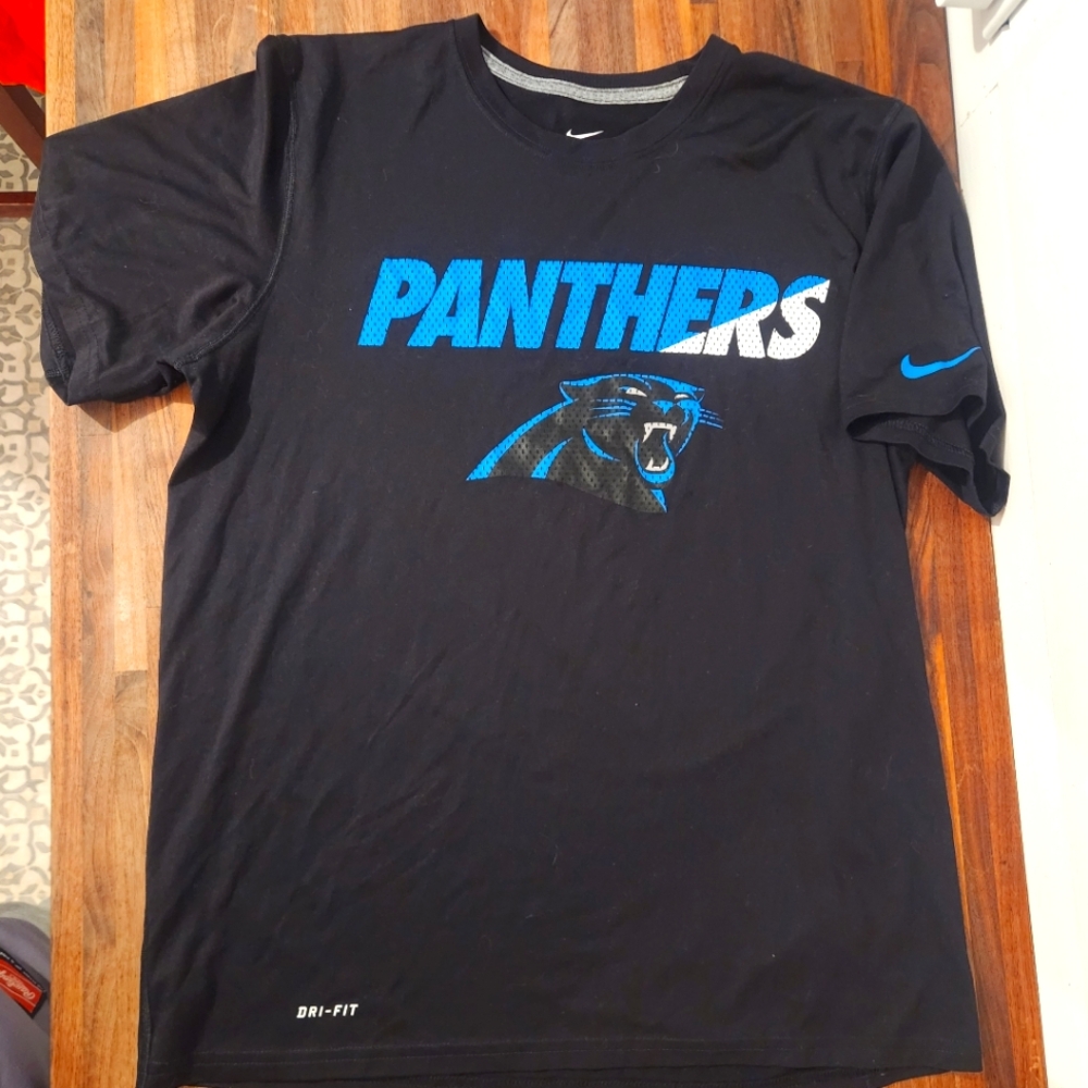 NIKE Carolina Panthers NFL Dri-Fit t-shirt black Men's Large